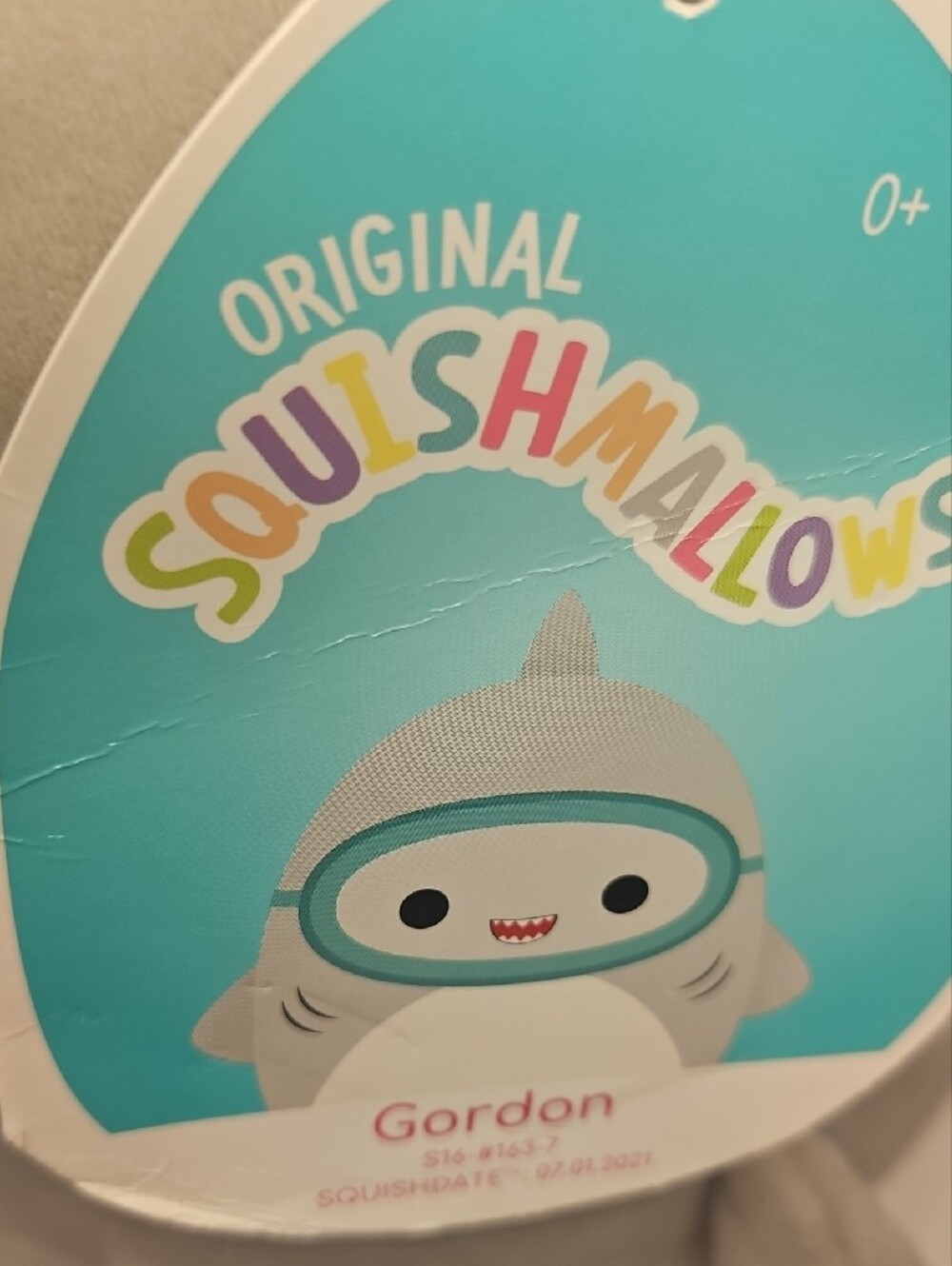 Squishmallow 'Gordon' Shark with Teal Trim NWT - Picture 3 of 7